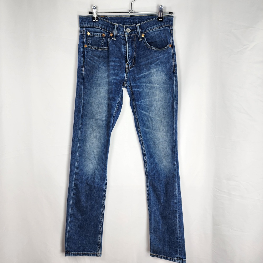 Levis 511 Slim Fit Jeans Blue Denim Medium Wash Western Streetwear Men 29x32 W29